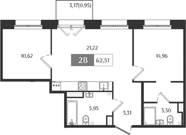 Купить трехкомнатную квартиру в новостройках в ЖК Ranta Residence в Санкт-Петербурге. Вариант № 6052703, 0, площадь -  квм, цена 29067150 рублей