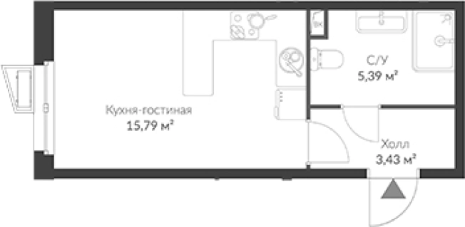 Купить Студию в ЖК Veren Nort Сертолово в Сертолове. Вариант № 8469980, 0, площадь -  квм, цена 3975049 рублей