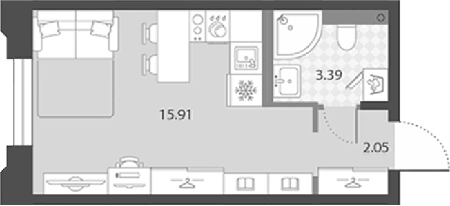 Купить Студию в ЖК Цивилизация на Неве в Санкт-Петербурге. Вариант № 7851423, 0, площадь -  квм, цена 7751651 рублей