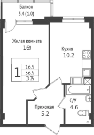 Купить квартиру в Всеволожске. Вариант № 9640129, 0, площадь -  квм, цена 5211000 рублей