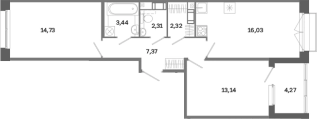 Купить квартиру в новостройках у метро Обводный Канал в Санкт-Петербурге. Вариант № 6260428, 0, площадь -  квм, цена 26240148 рублей