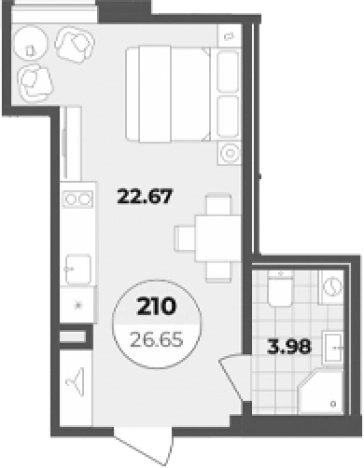 Купить Студию в районе Центральный в Санкт-Петербурге. Вариант № 6855480, 0, площадь -  квм, цена 10129665 рублей
