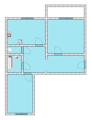 Купить двухкомнатную квартиру в новостройках в Тобольске. Вариант № 132372, 0, площадь -  квм, цена 5985000 рублей