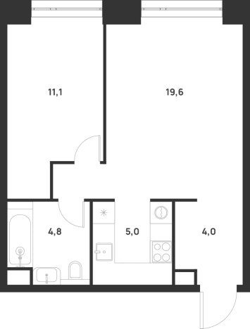 Купить однокомнатную квартиру в новостройках в районе Текстильщики в Москве. Вариант № 154683, 0, площадь -  квм, цена 24535875 рублей