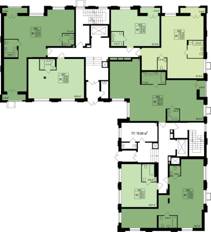 Купить квартиру в новостройках в ЖК Дом с террасами в Нижнем Новгороде. Вариант № 118934, 1, площадь -  квм, цена 19646000 рублей