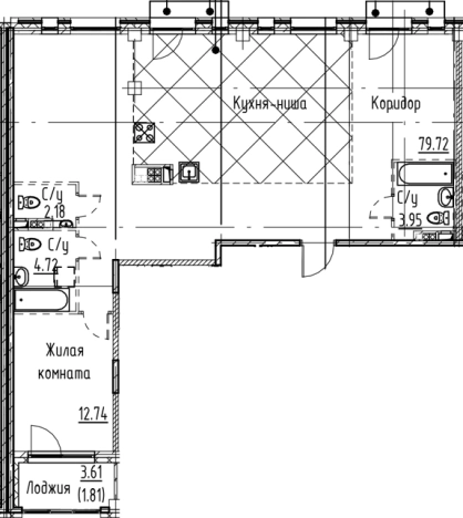 Купить квартиру в новостройках в ЖК Кронфорт в Санкт-Петербурге. Вариант № 6830684, 0, площадь -  квм, цена 25409680 рублей
