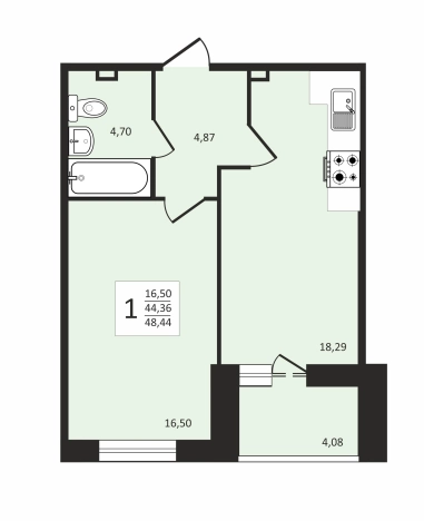 Купить квартиру в новостройках на улице 1-й Коллективный проезд в Владимире. Вариант № 106782, 0, площадь -  квм, цена 7023800 рублей