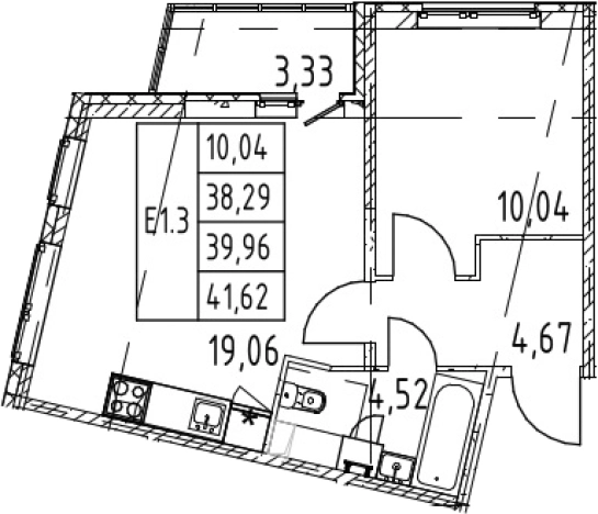 Купить двухкомнатную квартиру в новостройках в ЖК Полис ЛАВрики в Мурине. Вариант № 7267699, 0, площадь -  квм, цена 6565888 рублей