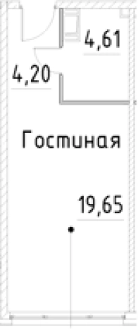 Купить Студию в новостройках на улице проспект Большевиков в Санкт-Петербурге. Вариант № 7596490, 0, площадь -  квм, цена 5844860 рублей