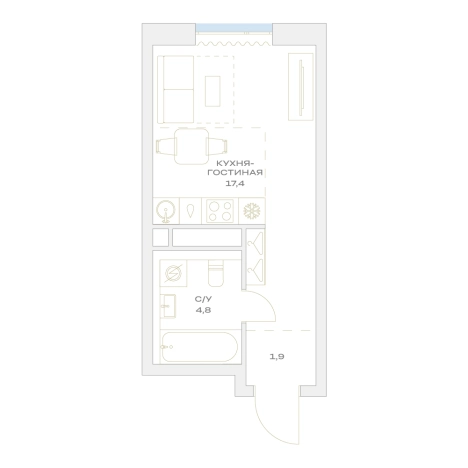 Купить квартиру в ЖК Детали в Москве. Вариант № 10763500, 0, площадь - квм, цена 12079877 рублей