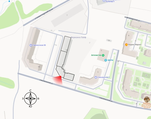 Купить квартиру в ЖК "Смоленская 3А" в смарт-квартале VERIZINO life в Владимире. Вариант № 948946, 4, площадь -  квм, цена 4348150 рублей