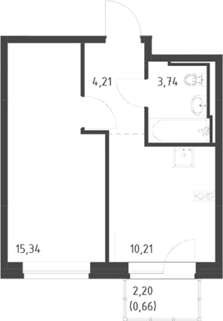 Купить однокомнатную квартиру в ЖК Живи! В Рыбацком в Санкт-Петербурге. Вариант № 9109832, 0, площадь -  квм, цена 7319207 рублей