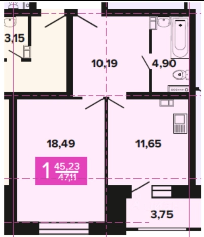 Купить однокомнатную квартиру в Волгограде. Вариант № 10240173, 10, площадь -  квм, цена 6400000 рублей