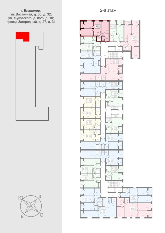 Купить квартиру на улице Жуковского в Владимире. Вариант № 83666, 1, площадь -  квм, цена 9240400 рублей