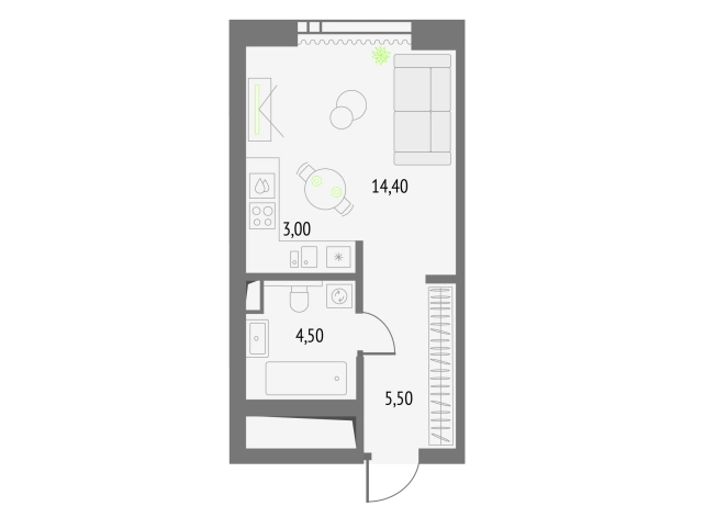 Купить Студию в СВАО в Москве. Вариант № 150851, 0, площадь -  квм, цена 20858586 рублей