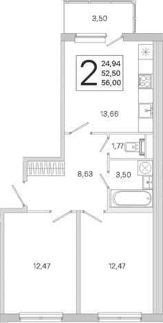 Купить двухкомнатную квартиру в новостройках в ЖК ЮгТаун. Олимпийские кварталы в Санкт-Петербурге. Вариант № 9638700, 0, площадь -  квм, цена 11775750 рублей