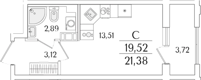 Купить Студию в новостройках в районе Фрунзенский в Санкт-Петербурге. Вариант № 6258284, 0, площадь - квм, цена 8780632 рублей