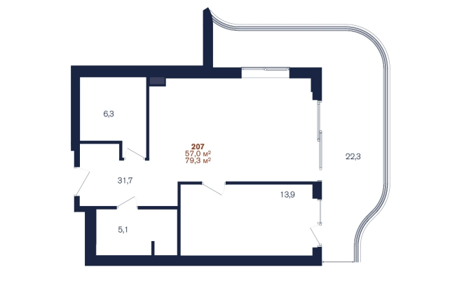 Купить квартиру в ЖК EVOPART BY BENEFIT SOCHI CENTER в Сочи. Вариант № 2875699, 1, площадь -  квм, цена 111020000 рублей