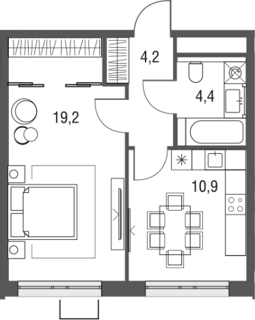 Купить однокомнатную квартиру в ЖК Сиреневый парк в Москве. Вариант № 113540, 0, площадь -  квм, цена 14403878 рублей