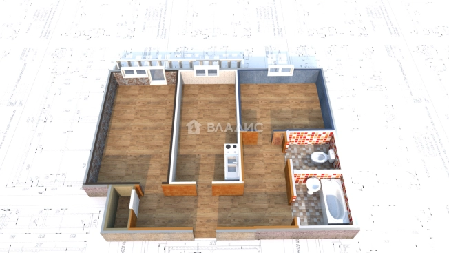 Купить двухкомнатную квартиру в Микрорайоне 29-й, Ангарск в Ангарске. Вариант № 44649, 2, площадь -  квм, цена 3900000 рублей