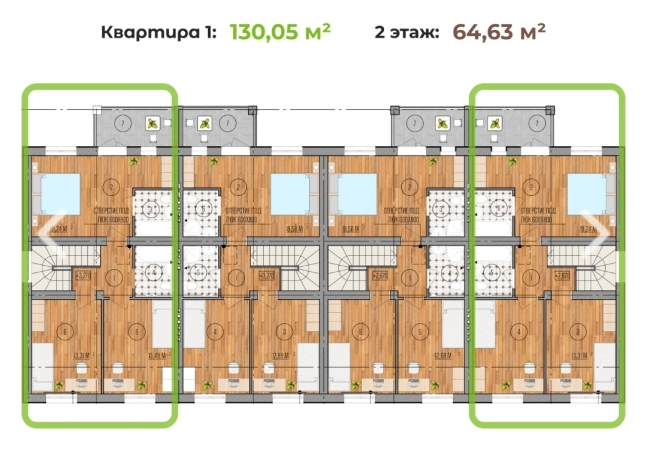 Купить трехкомнатную квартиру на улице Молодёжная в Владимирской области. Вариант № 8445, 31, площадь -  квм, цена 9999000 рублей