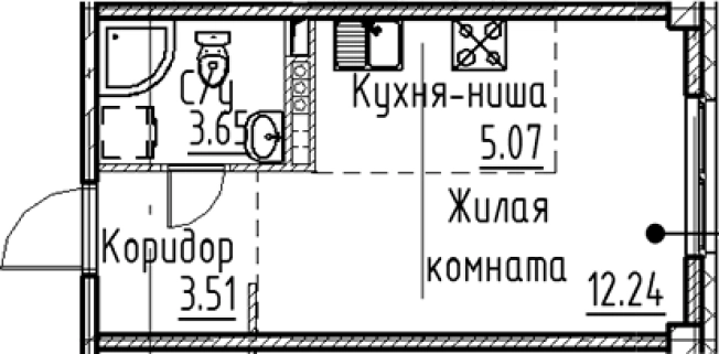Купить Студию в новостройках в ЖК Кронфорт в Санкт-Петербурге. Вариант № 6830592, 0, площадь -  квм, цена 7322480 рублей