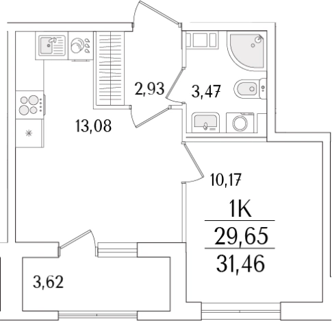 Купить двухкомнатную квартиру в новостройках в ЖК Гранат в Санкт-Петербурге. Вариант № 6258676, 0, площадь -  квм, цена 12018652 рублей