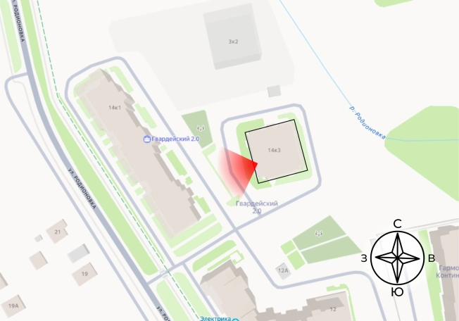 . Вариант № 82582, 0, площадь - 43.4 квм, цена 4482450 рублей