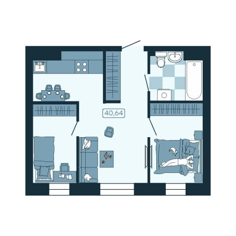 Купить двухкомнатную квартиру в новостройках в ЖК Соболь в Владивостоке. Вариант № 5460187, 0, площадь -  квм, цена 7544816 рублей