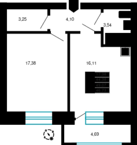 Купить квартиру в новостройках на улице Нерчинско-Заводская в Чите. Вариант № 161598, 0, площадь -  квм, цена 9062048 рублей