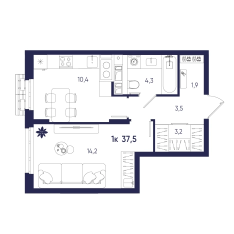 Купить квартиру на вторичке на улице Щербакова в Пензе. Вариант № 10320440, 0, площадь -  квм, цена 3525000 рублей