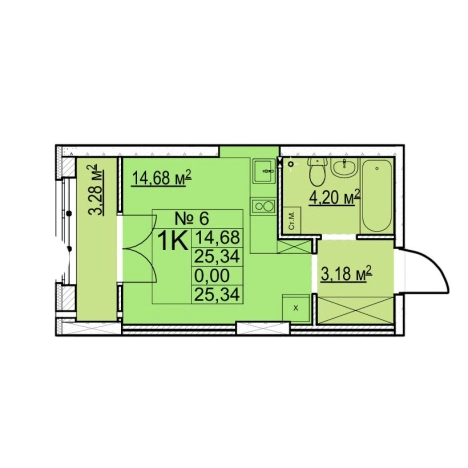 Купить Студию у метро Ленинская в Нижнем Новгороде. Вариант № 139181, 0, площадь -  квм, цена 4870000 рублей