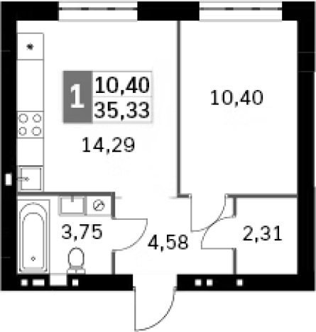 Купить квартиру на улице Цветочная в Московской области. Вариант № 114344, 0, площадь - квм, цена 6970609 рублей