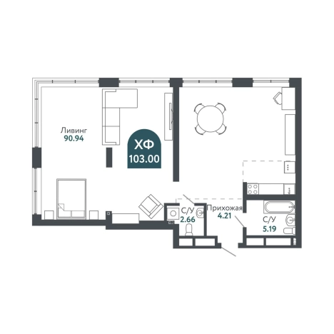 Купить квартиру в новостройках в ЖК Тихомиров в Новосибирске. Вариант № 9936179, 0, площадь -  квм, цена 28537000 рублей