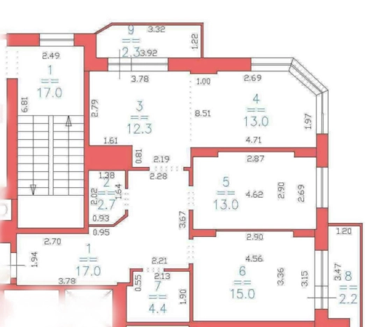 . Вариант № 1808756, 25, площадь - 82 квм, цена 19990000 рублей