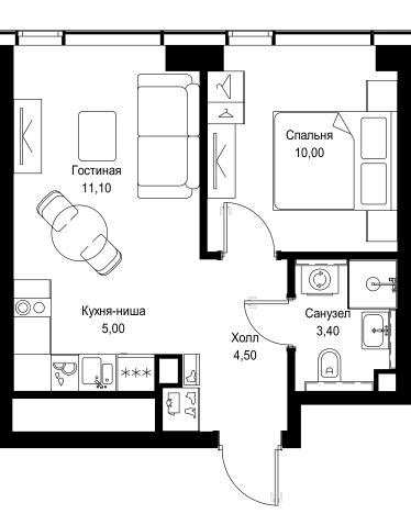 Купить квартиру в новостройках в ЖК Cityzen в Москве. Вариант № 5355318, 0, площадь -  квм, цена 19471800 рублей