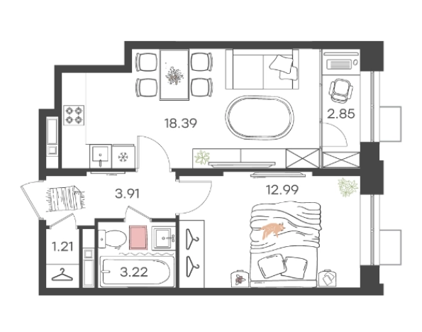 Купить квартиру в новостройках в ЖК Новая Жизнь Львовская в Нижнем Новгороде. Вариант № 124409, 0, площадь -  квм, цена 6762060 рублей