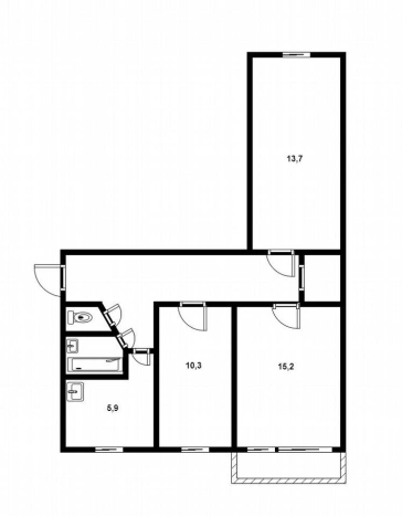 Купить трехкомнатную квартиру в Пушкине. Вариант № 5828376, 20, площадь -  квм, цена 7400000 рублей