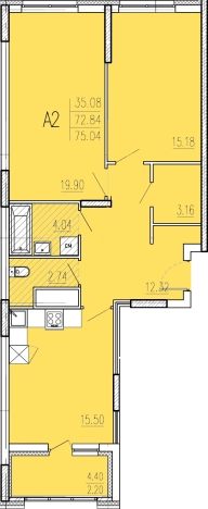 Купить квартиру в новостройках в ЖК Жилой комплекс "Акварель" в Пензе. Вариант № 67584, 0, площадь -  квм, цена 6498464 рублей