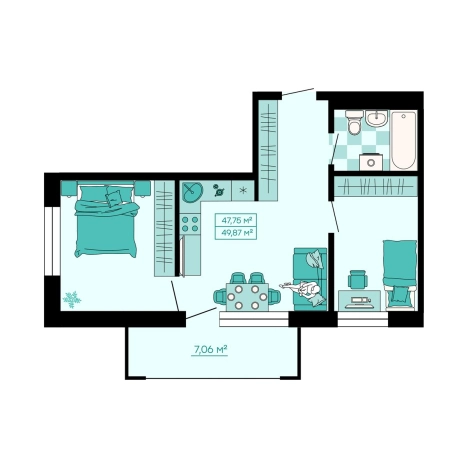 Купить трехкомнатную квартиру в Артёме. Вариант № 6058520, 0, площадь -  квм, цена 8665162 рублей