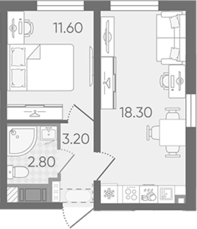 Купить двухкомнатную квартиру на улице проспект Большевиков в Санкт-Петербурге. Вариант № 7258702, 0, площадь -  квм, цена 9920929 рублей