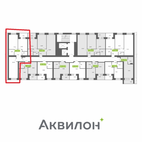 Купить квартиру на улице Смольный Буян в Архангельске. Вариант № 36270, 2, площадь -  квм, цена 9230322 рублей