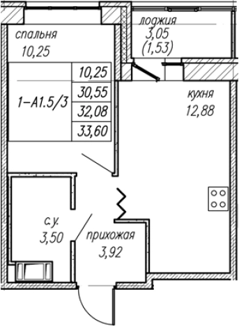 Купить однокомнатную квартиру у метро Проспект Ветеранов в Ленинградской области. Вариант № 8064153, 0, площадь -  квм, цена 5536334 рублей