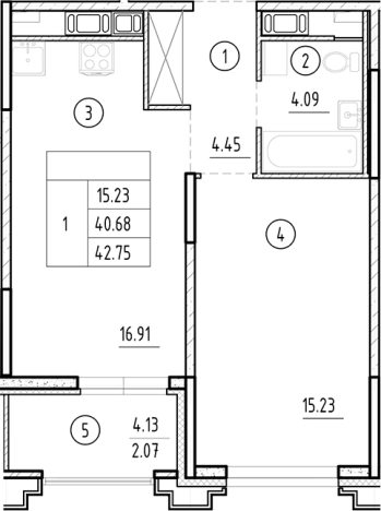 Купить двухкомнатную квартиру в ЖК Ассамблея в Санкт-Петербурге. Вариант № 6230974, 0, площадь -  квм, цена 18574875 рублей