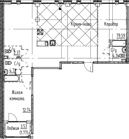 Купить квартиру в новостройках в ЖК Кронфорт в Санкт-Петербурге. Вариант № 6830753, 0, площадь -  квм, цена 27150400 рублей