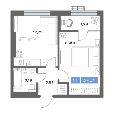 Купить квартиру в Тобольске. Вариант № 3348416, 0, площадь -  квм, цена 5200000 рублей