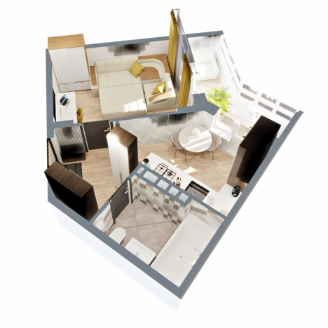 Купить однокомнатную квартиру в Микрорайоне Южный, Ковров в Коврове. Вариант № 6848799, 4, площадь -  квм, цена 3638747 рублей