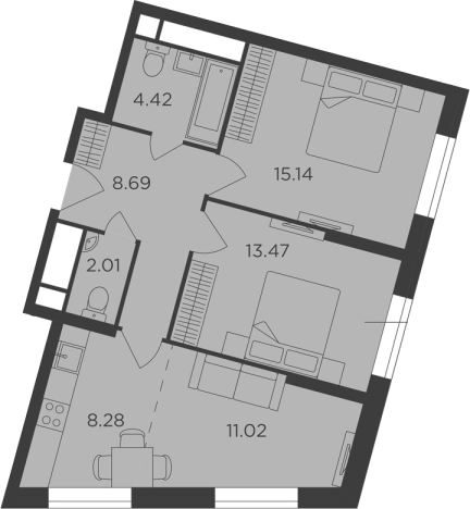 Купить трехкомнатную квартиру в районе Можайский в Москве. Вариант № 75294, 0, площадь -  квм, цена 28275680 рублей