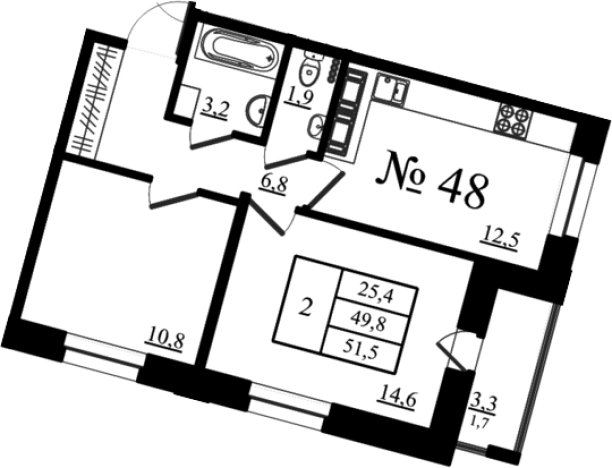 Купить двухкомнатную квартиру в новостройках в ЖК Орловский бульвар в Гатчине. Вариант № 7260115, 0, площадь -  квм, цена 8648962 рублей