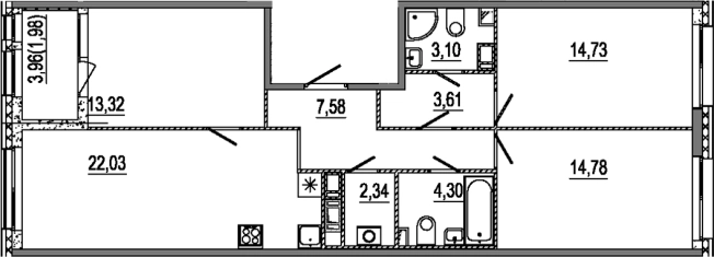 Купить четырехкомнатную квартиру у метро Московские ворота в Санкт-Петербурге. Вариант № 6641170, 0, площадь -  квм, цена 31597200 рублей